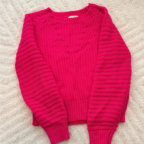Skies Are Blue Sweaters - NWOT Women’s Knit Fuscia Pink Knit Sweater - Size Small